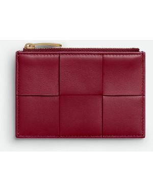 Bottega Veneta カセット ファスナーカードケース - レッド