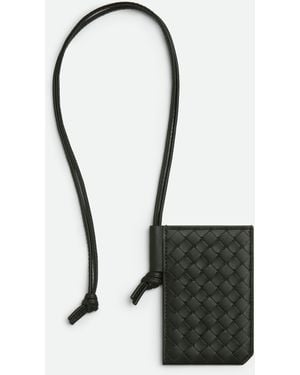 Bottega Veneta イントレチャート ピッコロ バッジホルダー - ホワイト