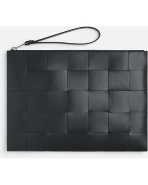 Bottega Veneta カセット フラットポーチ - ブラック