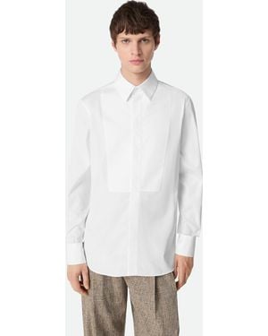 Bottega Veneta ポプリン プラストロン シャツ - ホワイト