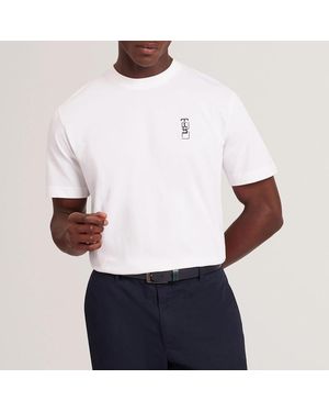 Ted Baker Kuyrt Branded Cotton T-Shirt - White