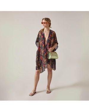 James Lakeland Paisley Floral Kaftan - Brown