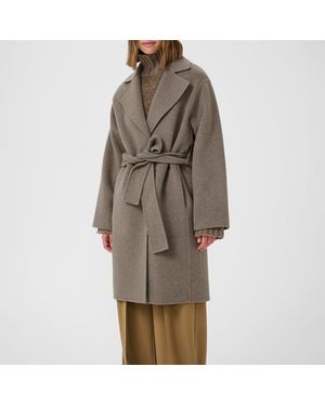 Inwear Wool Blend Yilla Belted Coat - Brown