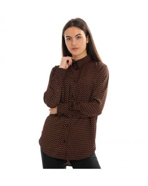 Calvin Klein Dark Long Sleeve Shirt - Brown