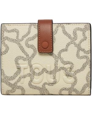 Tous Kaos Icon & Cream Print Purse - Metallic