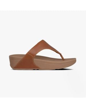 Fitflop Tan Lulu Flat Sandals - White