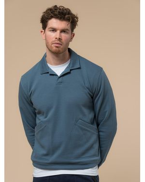 Penfield Dark Cahoon Rugby Jumper - Blue