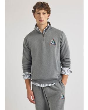 Nautica Swae 1/4 Zip - Grey