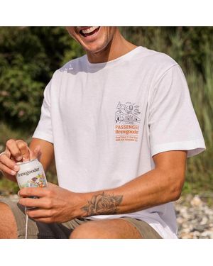 Passenger Brews Views Cotton T-Shirt - White