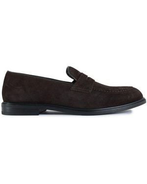 Walk London Putney Saddle Shoes - Black