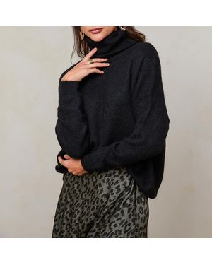 Sofiacashmere Cashmere Roll Neck Jumper - Black