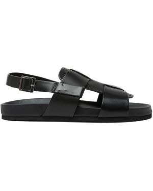 Grenson Wiley Leather Sandals - Black