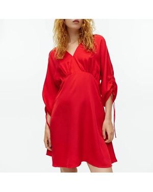 ARKET Lyocell Blend Mini Dress - Red