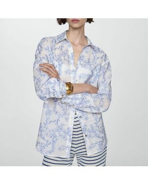 Mango Rita Shirt - Blue