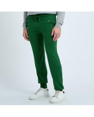 Vivienne Westwood Dark Cuffed Cotton Joggers - Green