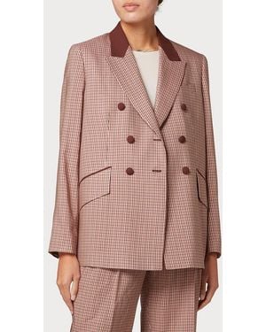 Paul Smith Gingham Blazer - Pink