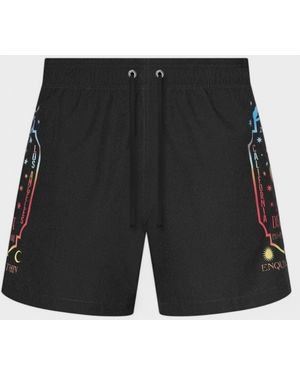 Amiri Fortune Swim Trunks - Black