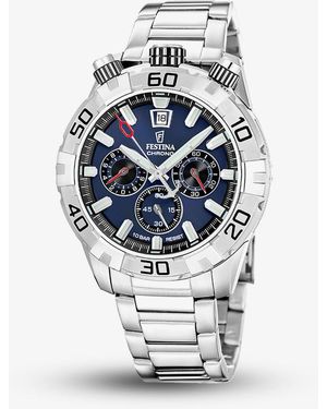 Festina The Originals Bullhead Dark Dial Chronograph Watch F20743/1 - Blue