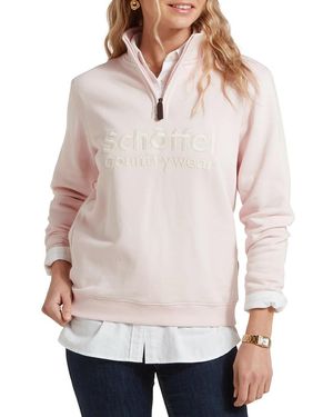 Schoeffel Light St Issey Quarter Zip Sweatshirt - Natural