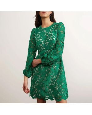 Hobbs Kew Lace Dress - Green