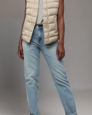 J.O.T.T Valentine High Neck Down Gilet Plain - Blue