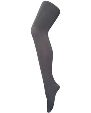 Sock Snob Charcoal 1 Pack Ladies 80 Den Opaque Coloured Soft Winter Fashion Tights - Black