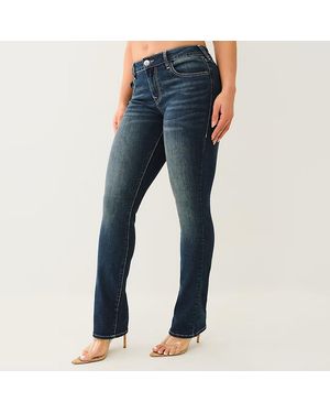 TRUE RELIGION Dark Billie Straight Stretch Jeans - Blue