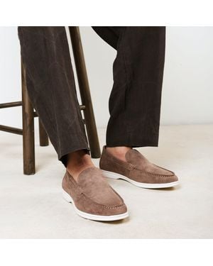 Where's That From Trent Suede Slip On Easy Loafer - Pink