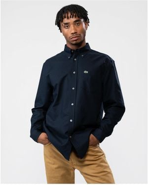 Lacoste Woven Oxford Shirt - Blue