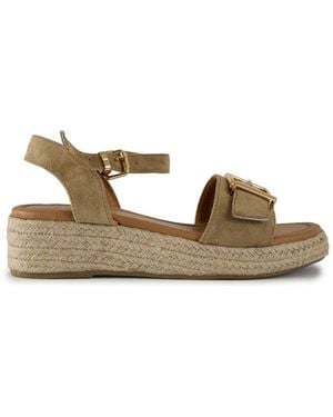 Sole Sister August Espadrille Wedge Sandals - Metallic