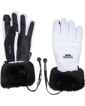 Trespass Gloves Yanki Polyester - White