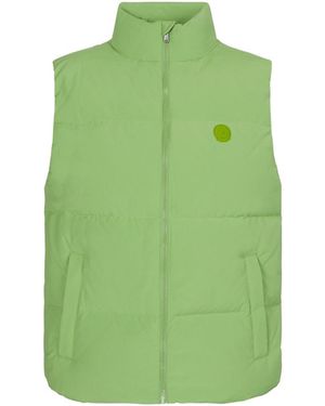 J.O.T.T Nagano Down High Neck Gilet Plain - Green