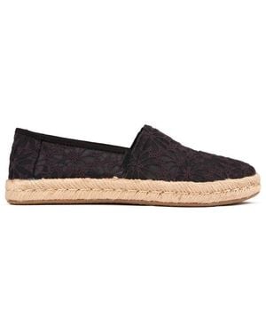 TOMS Floral Lace Shoes - Blue