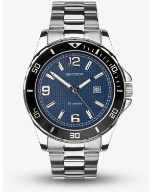 Sekonda Dive Stainless Steel Dial Watch 1512 - Blue