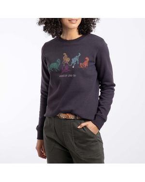 Weird Fish Chidham Graphic Cotton Blend Sweatshirt - Black