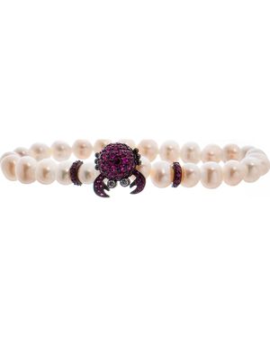 Lancaster Jla-Br-Crab-5-Wh Ladies Bracelet - Pink