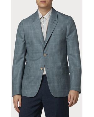Paul Smith Check Blazer - Blue