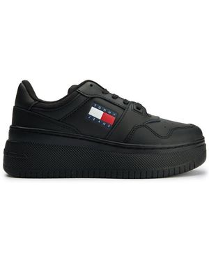 Tommy Hilfiger Tjw Retro Basket Trainers - Black