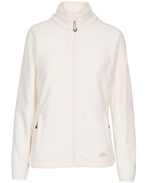Trespass Fleece Jacket Nonstop Polyester Ghost - White