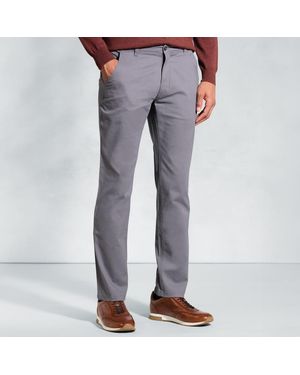 Brook Taverner Regular Fit Denver Stretch Cotton Chinos - Grey