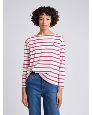 U.S. POLO ASSN. Multicolour Stripe Long Sleeve Tee - Red