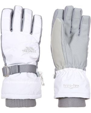 Trespass Ski Gloves Vizza Ii Polyester - White