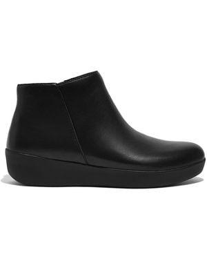Fitflop All Sumi Leather Ankle Boots - Black