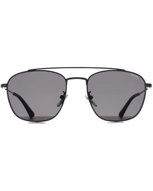 Police Aviator Shiny Bakelite Smoke Spl996 Origins Lite 2 Metal - Grey