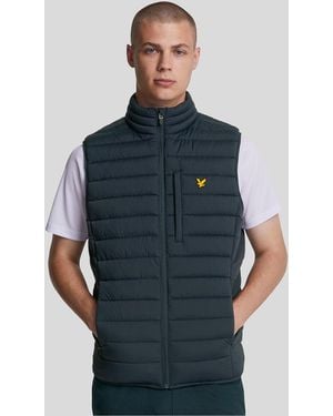 Lyle & Scott Sports Lightweight Puffer Jacket - Blue