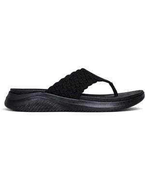 Skechers Ultra Flex 3.0 Flat Sandals - Blue