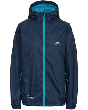 Trespass Waterproof Jacket Qikpac Polyamide Pu Coating - Blue