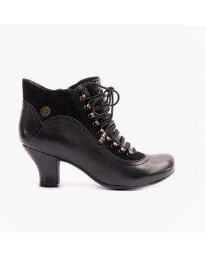 Hush Puppies Vivianna Ankle Heeled Boots - Black