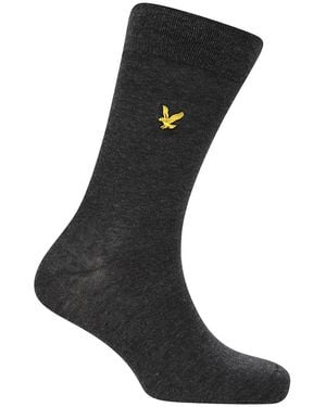 Lyle & Scott Argyle/Peacoat/Dark Socks - Black