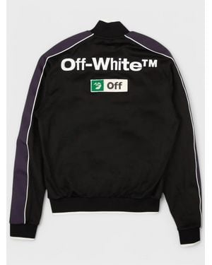 Off-White c/o Virgil Abloh Logo Slim Track Jacket - Black
